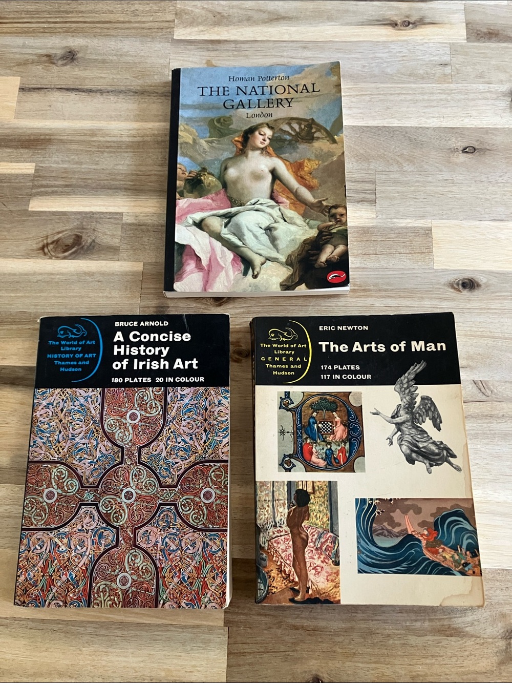 Bundle of 3 Art Books - Concise History of Irish Art, Arts of Man, Natl Gallery